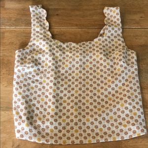 Scrunch back crop top